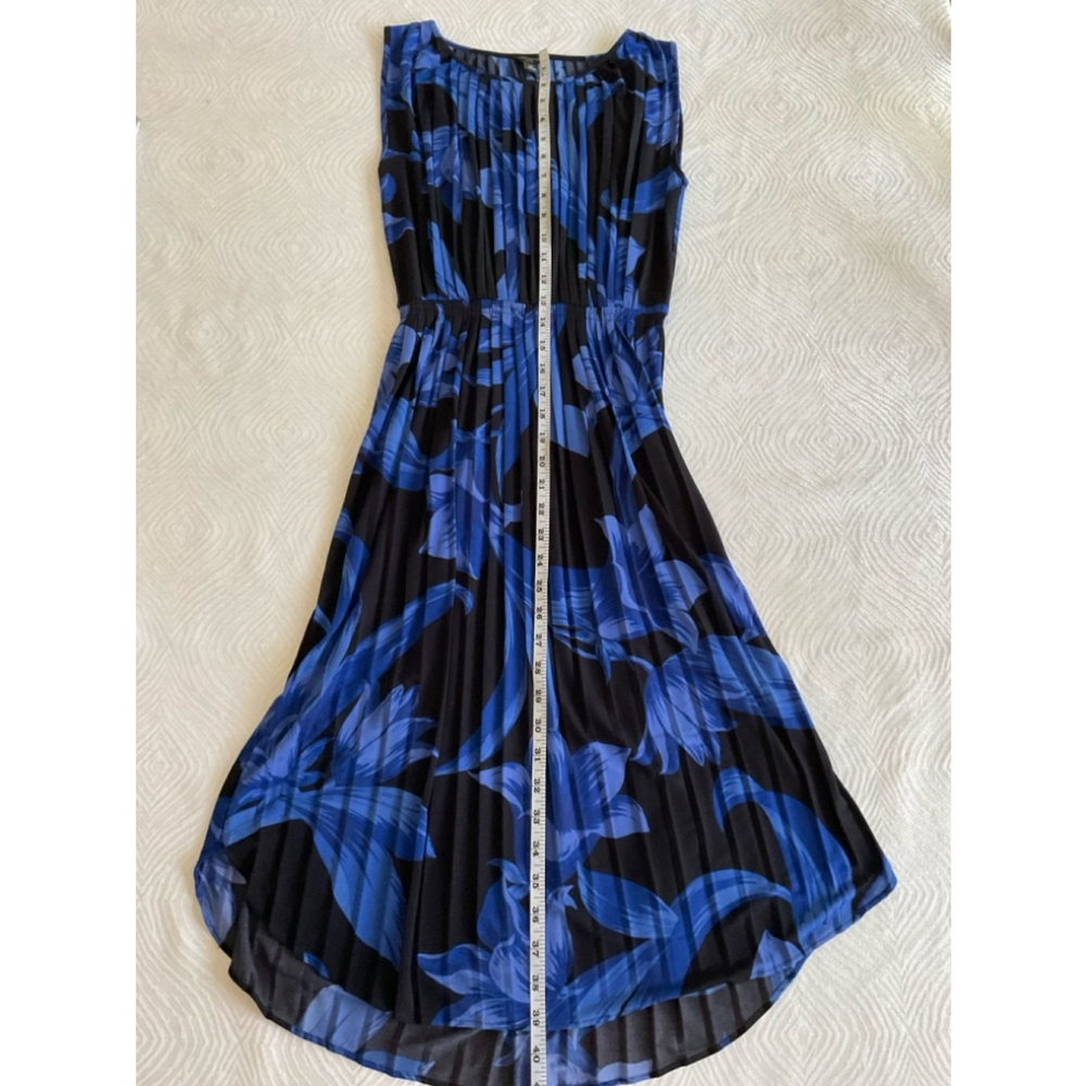 Women's Ann Taylor Blue Floral Dress XS Petite - Picture 14 of 15